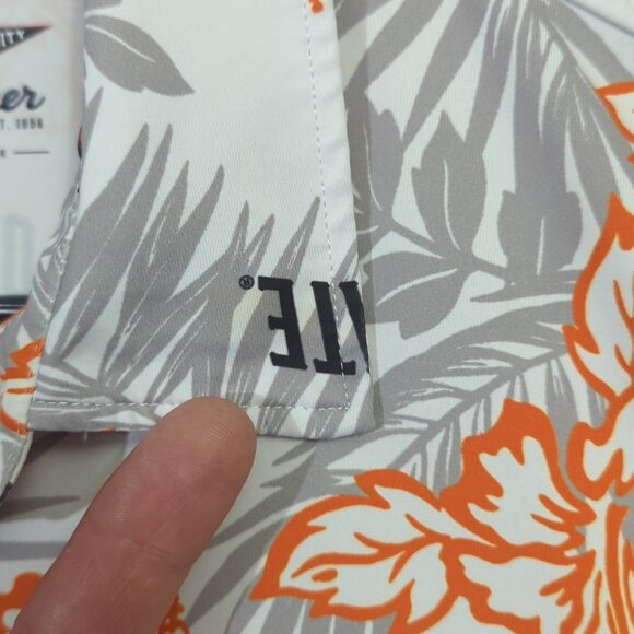 Reyn Spooner Shirt Men's M Multicolor Polo OSU Oklahoma State Pokes Performance - Picture 5 of 10